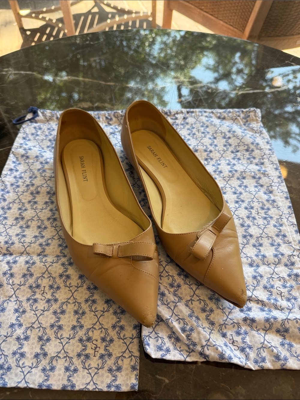 Sarah Flint “Natalie” Nude Flats - 9.5